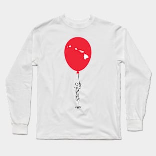 Hawaii State Balloon Long Sleeve T-Shirt